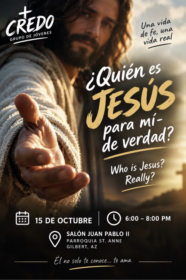 ¿Quién es Jesús para mí, de verdad? — CREDO, 15 de Octubre